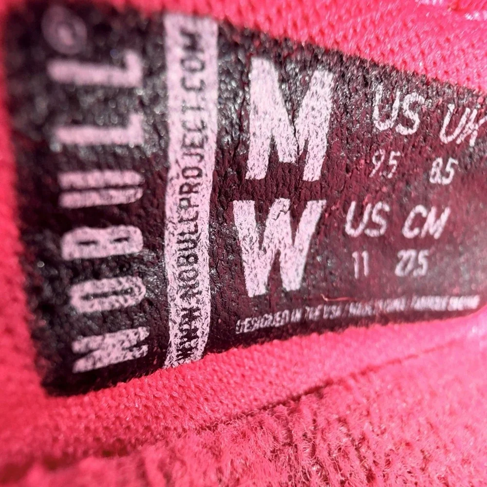 Nobull Allday Diamond Knit Unisex M9.5/W11 Running Shoes fuchsia Pink Sneakers